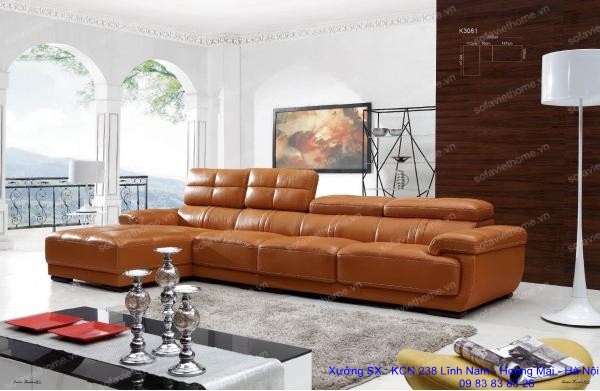 Sofa góc da 48
